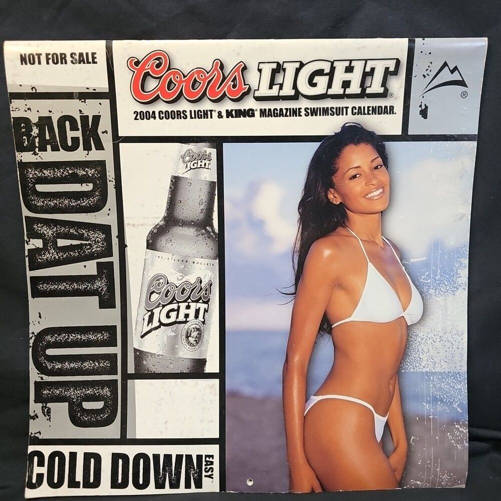 Vintage Rare 2004 Back Dat Up Coors Light Calendar Htf